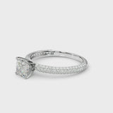Pave Engagement Ring — ring spin