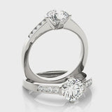 Channel Set Engagement Ring (50364-E) — ring spin