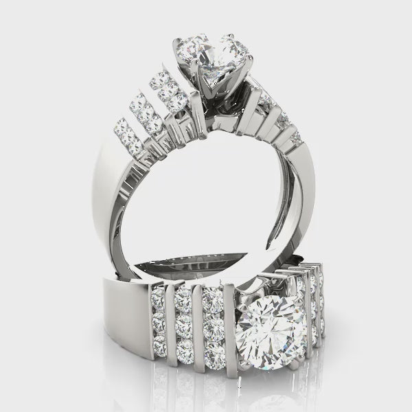Multi-Row Engagement Ring (50175-E) — ring spin