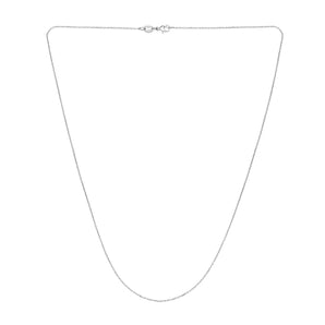 Platinum 0.87mm Diamond Cut Cable Chain