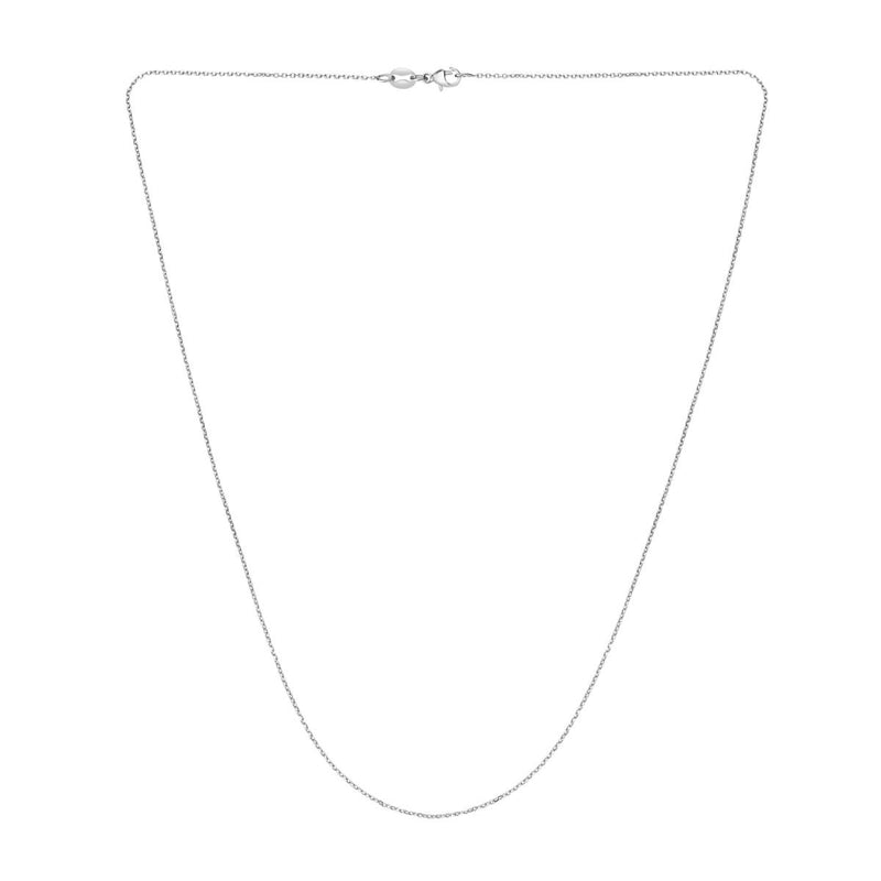 Platinum 0.87mm Diamond Cut Cable Chain