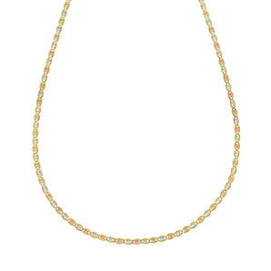 14K Gold 2mm Pave Valentino Chain