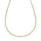 14K Gold 2mm Pave Valentino Chain