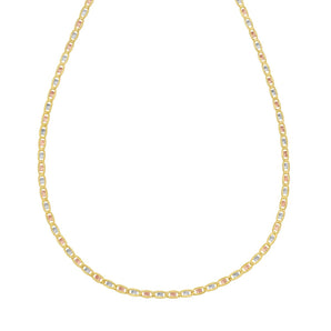 14K Gold 2.5mm Pave Valentino Chain