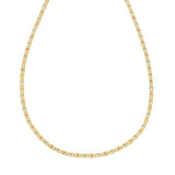 14K Gold 2.5mm Pave Valentino Chain
