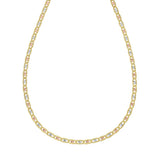 14K Gold 3.5mm Pave Valentino Chain