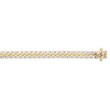 14K 5mm Pave Classic Miami Cuban Chain