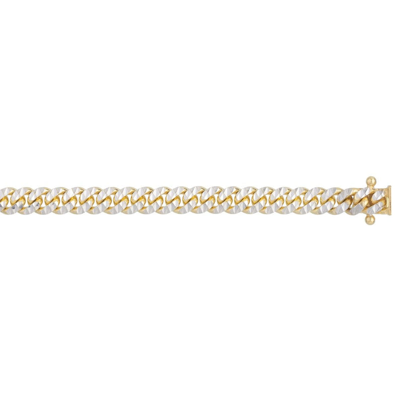 14K 5mm Pave Classic Miami Cuban Chain
