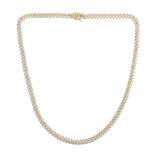 14K 6mm Pave Classic Miami Cuban Chain
