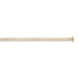 14K 4mm Pave Classic Miami Cuban Chain