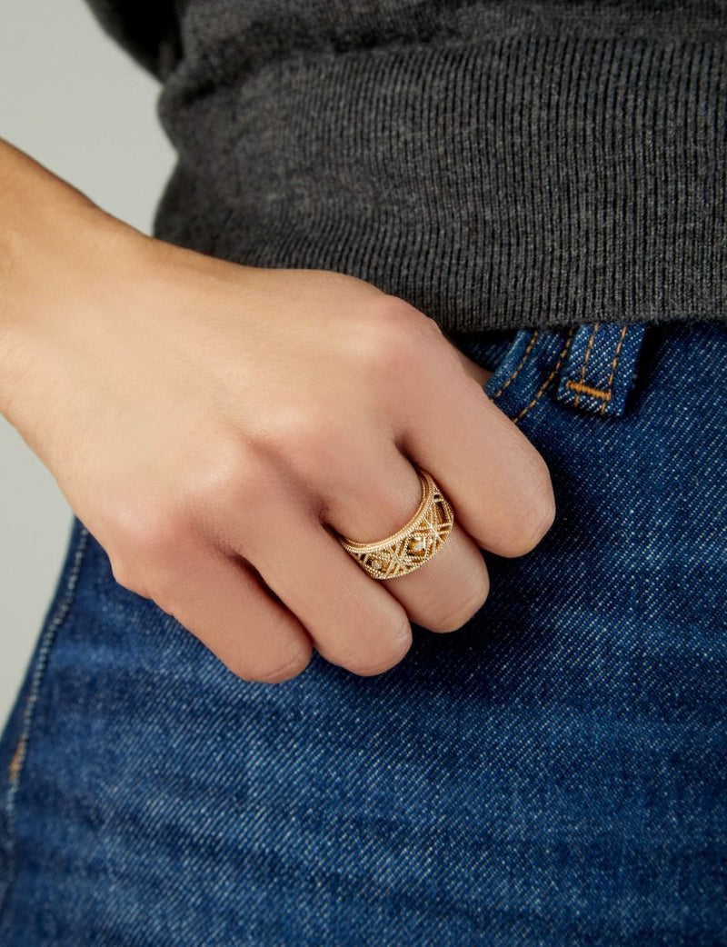 14K Diamond Vannèrie Ring