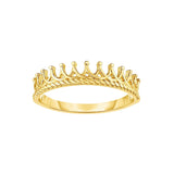 14K Gold Crown Ring