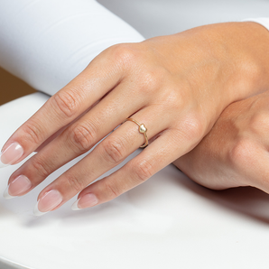 14K Gold Mini Heart Ring