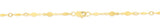 14K Gold Diamond Shape Mirror Chain