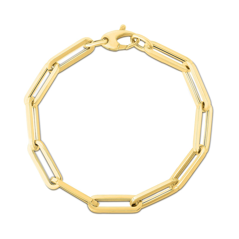 14K Gold 6.1mm Paperclip Chain 