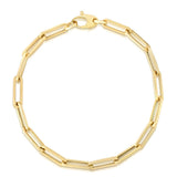 14K Gold 4.2mm Paperclip Chain 