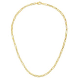 14K Gold 4.2mm Paperclip Chain 