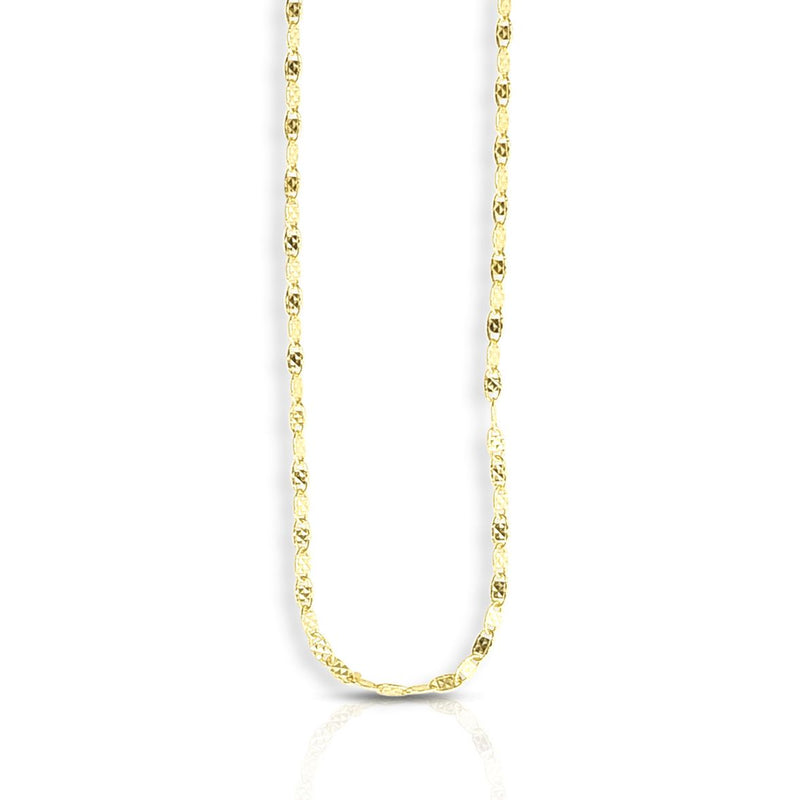 14K Gold 1.7mm Sparkle Valentino Chain 