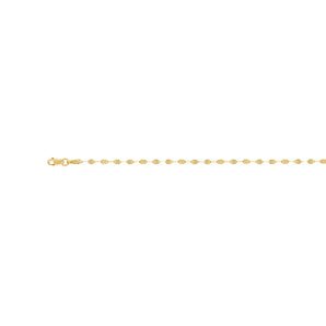14K Gold 1.7mm Sparkle Valentino Chain 