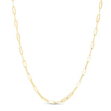 10K Gold 3.2mm Paperclip Chain