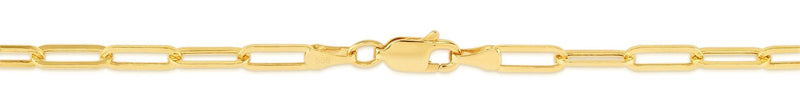 14K Gold 3.2mm Lite Paperclip Chain