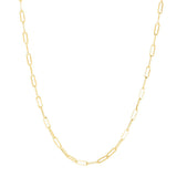 14K Gold 3.2mm Lite Paperclip Chain