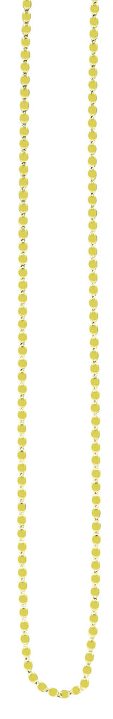 14K Gold 2.2mm Oval Mirror Link Chain 