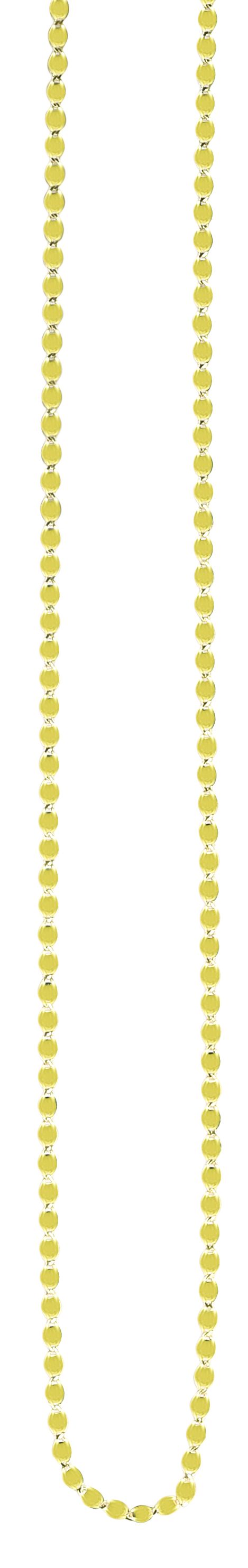 14K Gold 2.2mm Oval Mirror Link Chain 