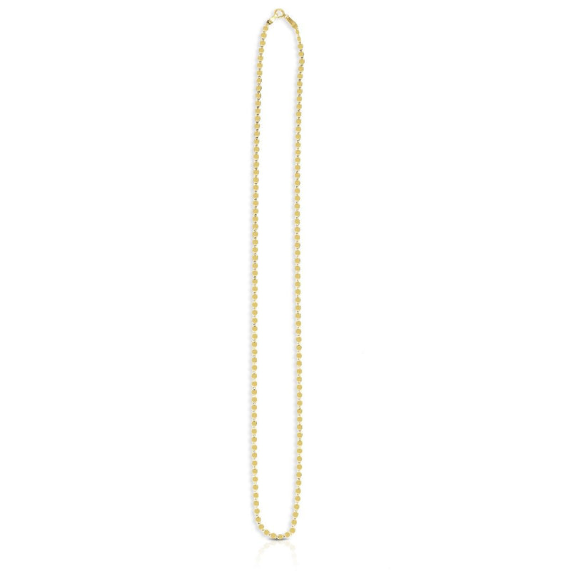 14K Gold 2.2mm Oval Mirror Link Chain 