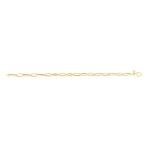 14K Gold Hexagon Link Chain