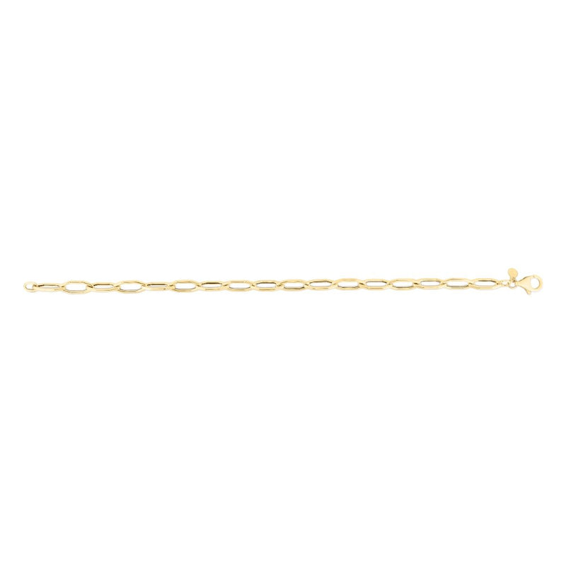 14K Gold Hexagon Link Chain
