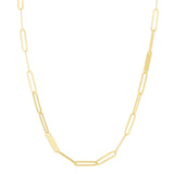 14K Paperclip Bar Fashion Chain