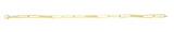 14K Paperclip Bar Fashion Chain