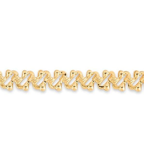 14K Gold Textured Fancy Chain