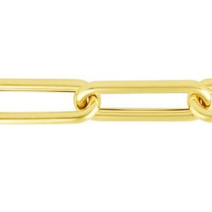 14K 8.5mm Paperclip Chain