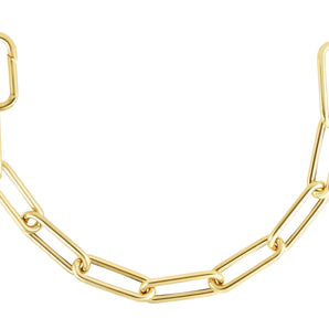 14K 8.5mm Paperclip Chain