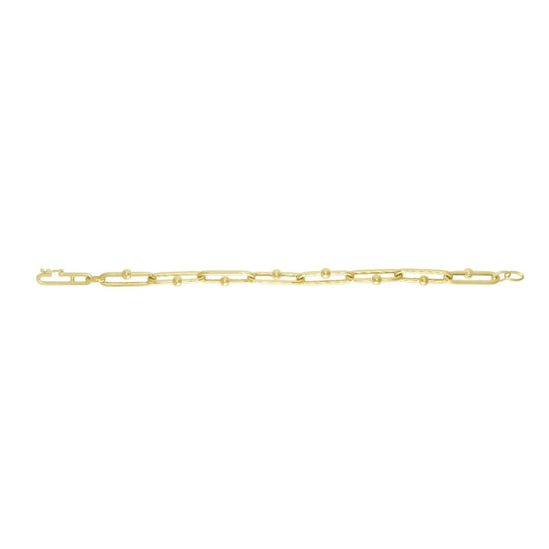 14K 7.2mm Elongated Jax Link Chain