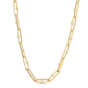 14K 7.2mm Elongated Jax Link Chain
