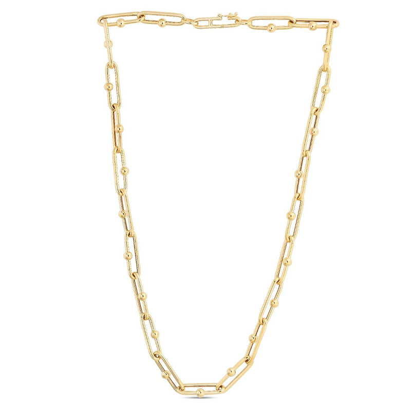 14K 7.2mm Elongated Jax Link Chain