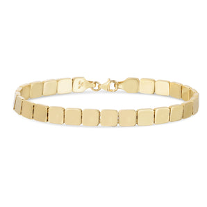 14K Gold Cube Link Chain
