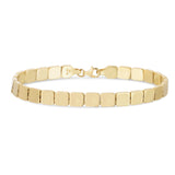14K Gold Cube Link Chain