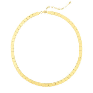 14K Gold Cube Link Chain
