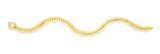 14K Gold 6mm Chevron Link Chain