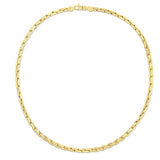 14K Gold Compressed Cable Link Chain