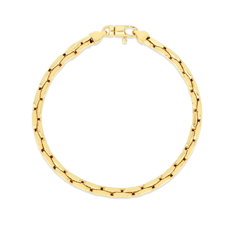 14K Gold Compressed Cable Link Chain