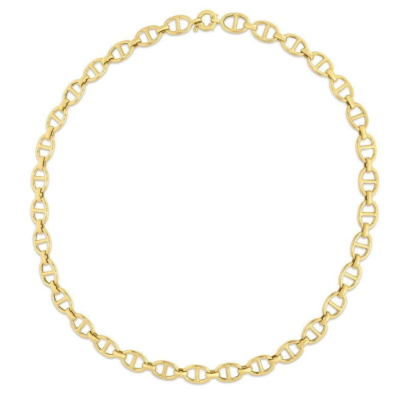 14K Gold 8.8mm Mariner Chain