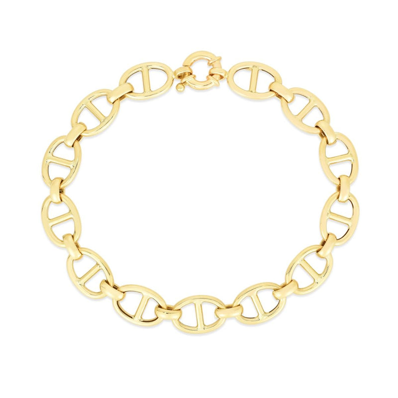 14K Gold 8.8mm Mariner Chain