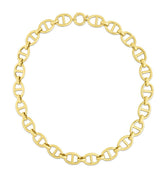 14K Gold 13mm Mariner Link Chain