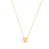 14K Gold Scribbles Heart Necklace
