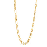 14K Paperclip Rondel Link Chain